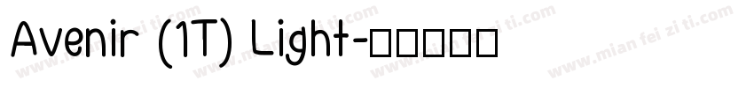 Avenir (1T) Light字体转换